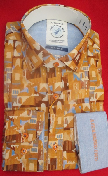 Fish stilisierte Häuser